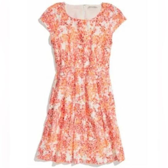 Madewell Floral Mini Dress in Orange and White - Picture 10 of 10